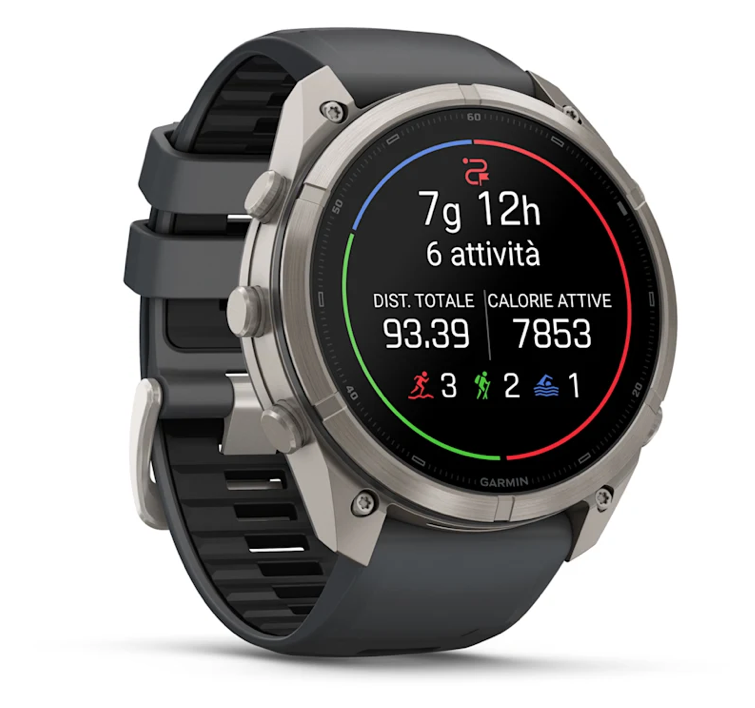 Garmin fēnix 9 Pro iR 51mm sportwatch Titanium con cinturino Graphite/Black - vista 3