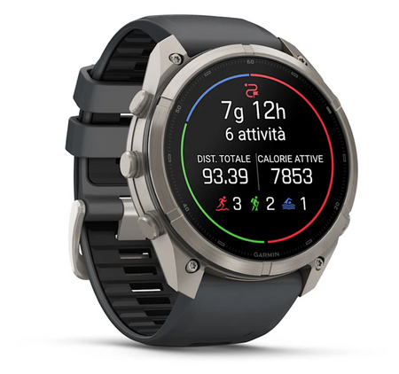 Garmin fēnix 9 Pro iR 51mm sportwatch Titanium con cinturino Graphite/Black - vista 3