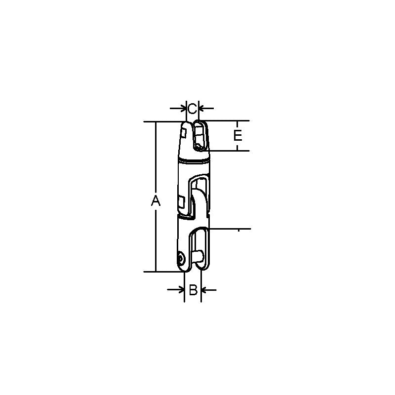 Giunto girevole doppio snodo inox 316 Marine Town