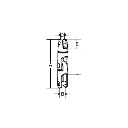 Giunto girevole doppio snodo inox 316 Marine Town