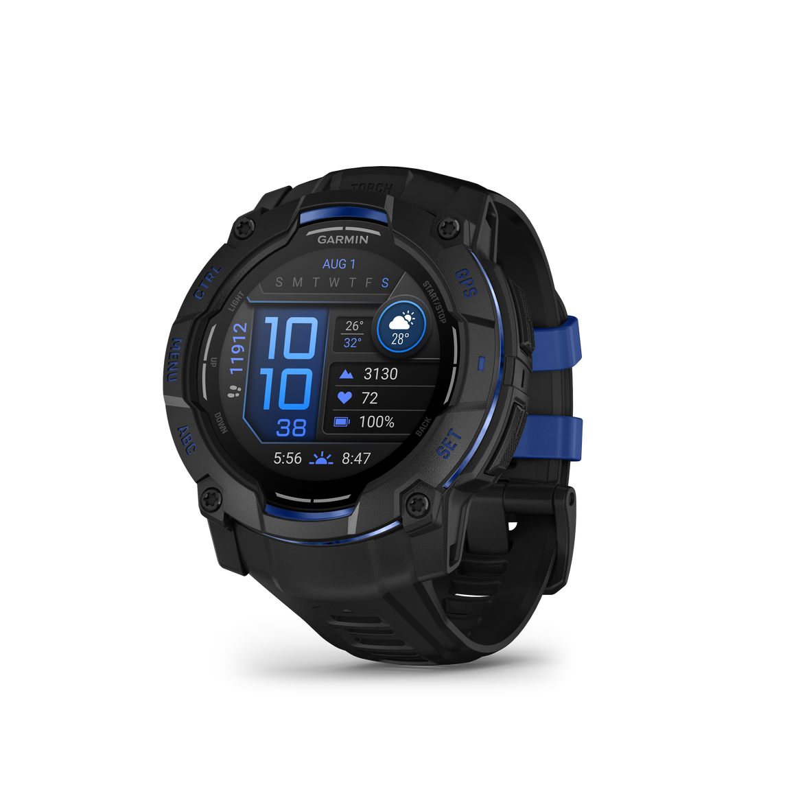 Garmin Instinct 3 50mm Amoled Black Bolt Blue