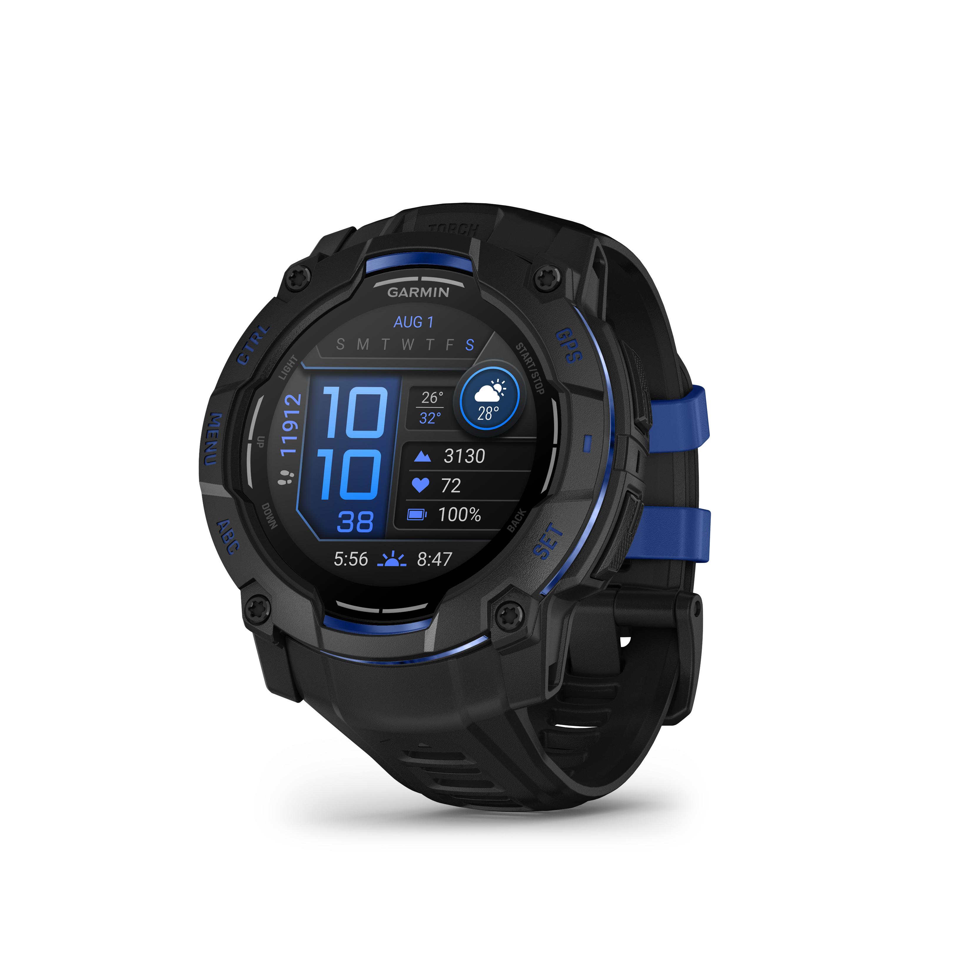 Garmin Instinct 3 50mm Amoled Black Bolt Blue