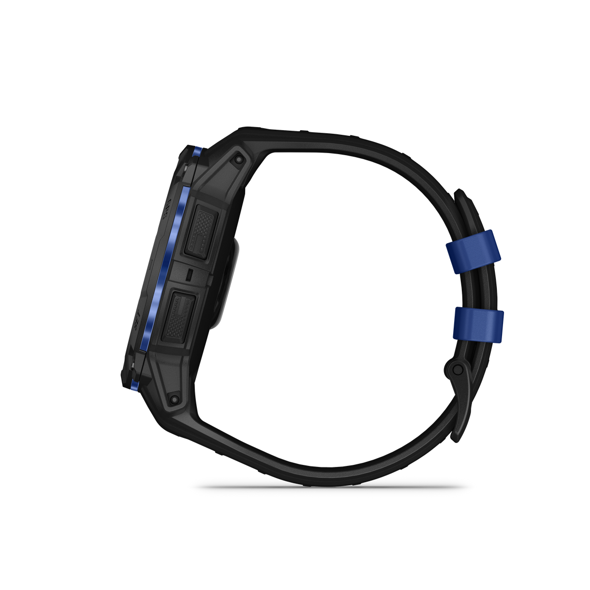 Garmin Instinct 3 50mm Amoled vista laterale Bolt Blue