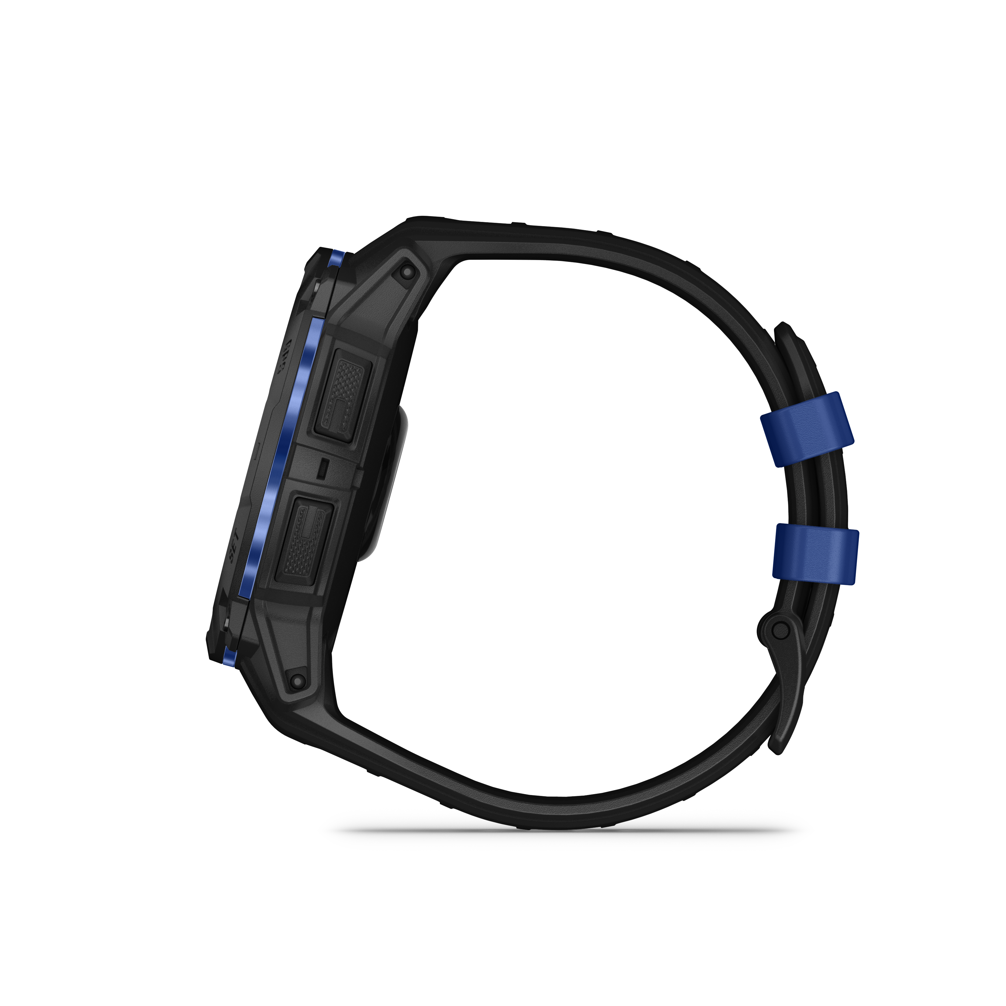 Garmin Instinct 3 50mm Amoled vista laterale Bolt Blue
