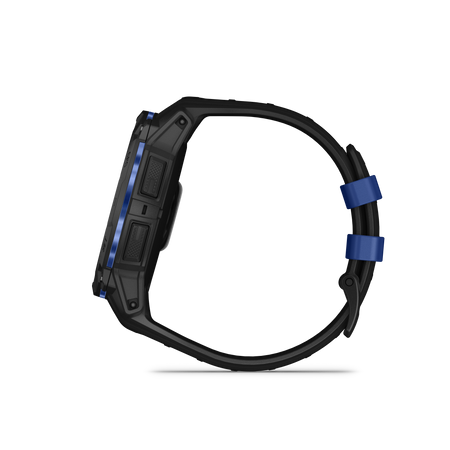 Garmin Instinct 3 50mm Amoled vista laterale Bolt Blue