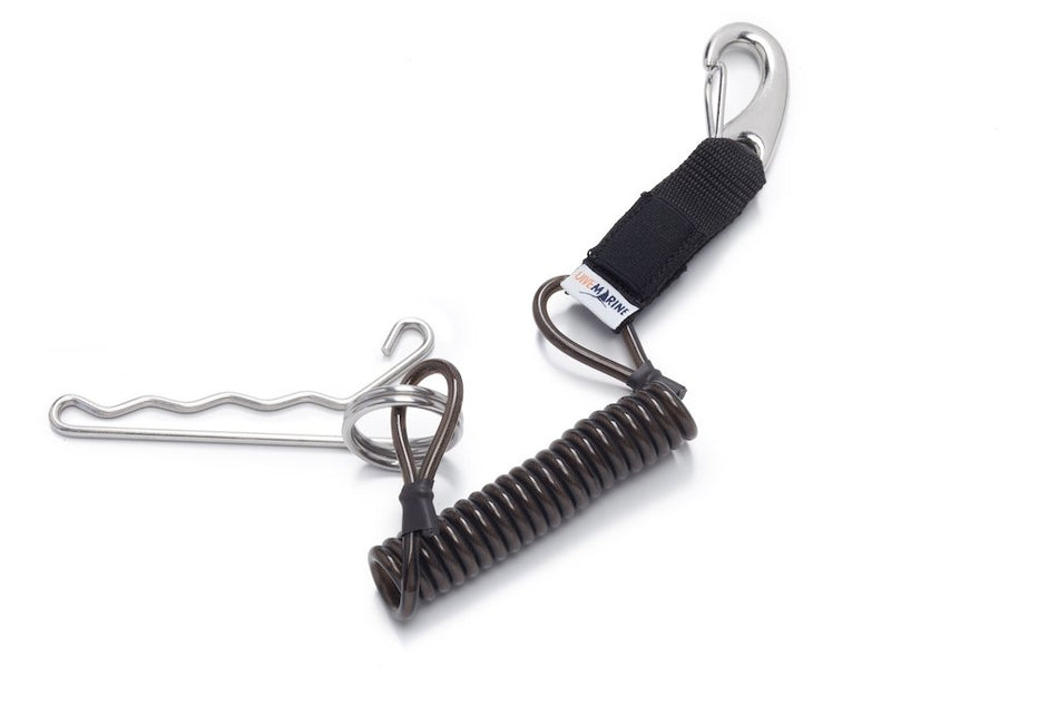 Divemarine SS Wire Tech Coil Lanyard