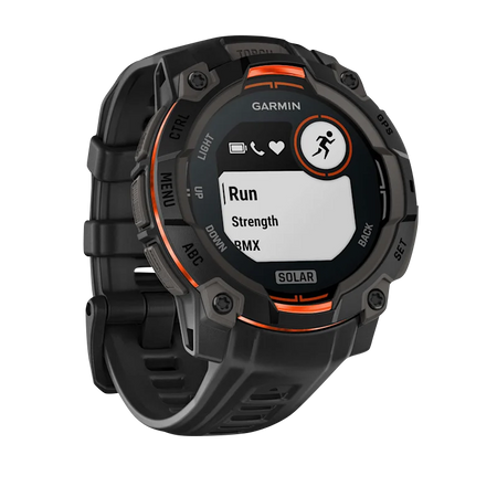 Garmin Instinct 3 45mm Solar vista laterale Black