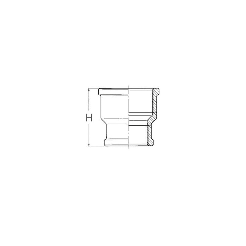 Guidi Manicotto Ridotto F-F in Ottone