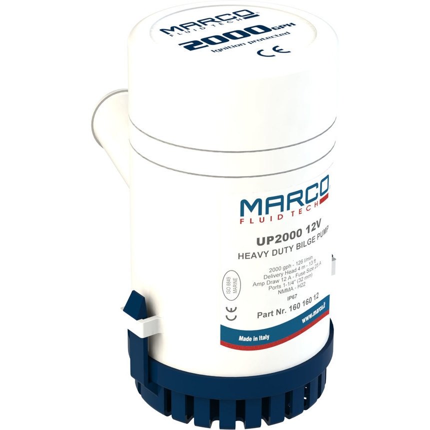 Marco UP2000 Pompe immergée 126 l/min 24v