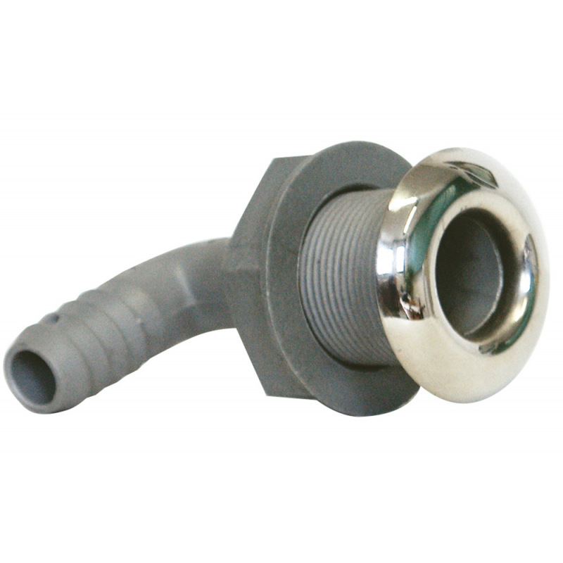 Marine Town Scarico a Mare Curvo 90° Nylon e Inox