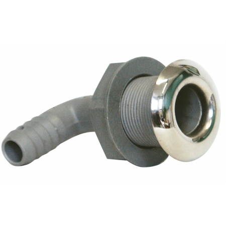 Marine Town Scarico a Mare Curvo 90° Nylon e Inox