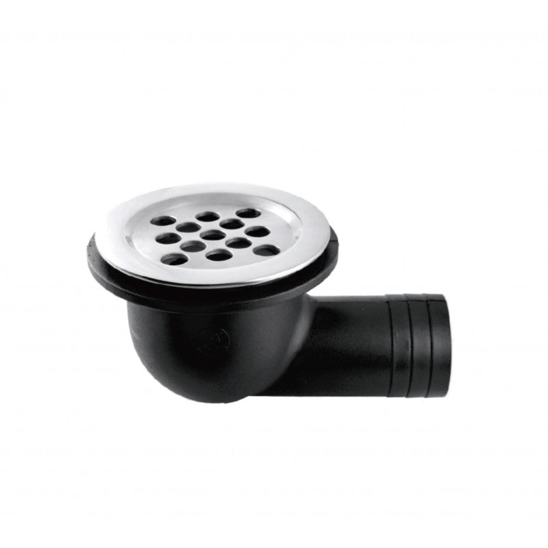 Marine Town Scarico Inox 316 con Curva PVC e Pallina Antiriflusso