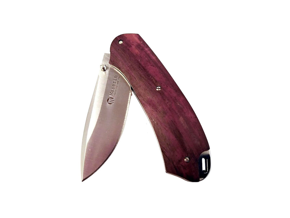 Coltello Maserin Birdland Cocobolo con lama in acciaio inox.