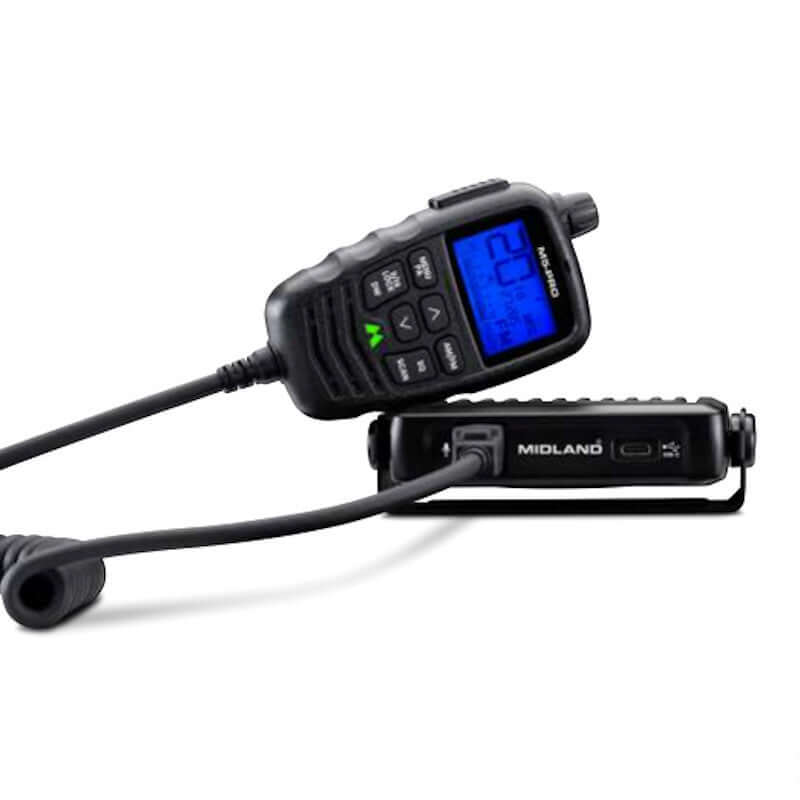 Midland M5 PRO radio CB compatta con microfono multifunzione