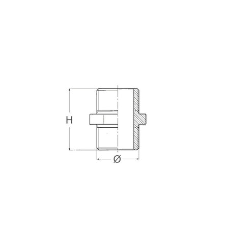 Guidi Manicotto Ridotto M-M in Bronzo
