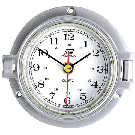 Plastimo Orologio da Bordo 4" Alluminio Cromato Opaco