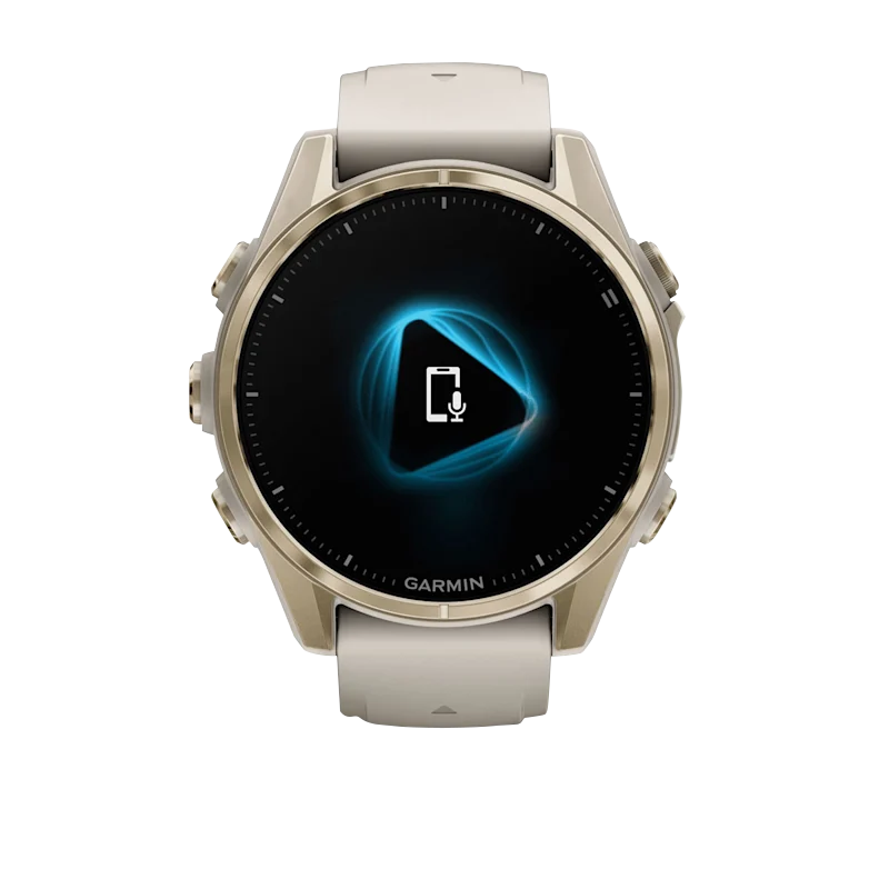 Garmin fenix 8 43mm Amoled dettaglio cassa Soft Gold