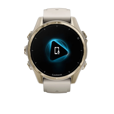Garmin fenix 8 43mm Amoled dettaglio cassa Soft Gold