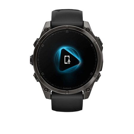 Garmin fenix 8 47mm Amoled dettaglio cassa Carbon Gray
