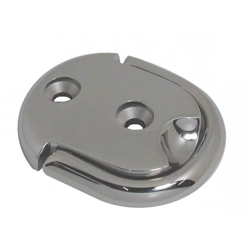 Marine Town Platine Ovale Inox AISI 316 avec Anneau