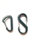 Divemarine Kit Black Nylon Snap Hooks, Fiber Glass reinforced, SS Lock