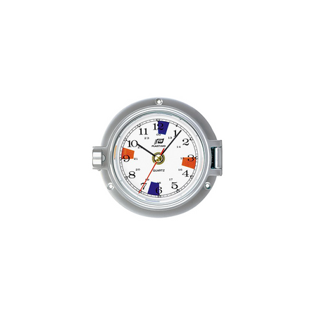 Plastimo Orologio da Bordo 4" Alluminio Cromato Opaco con Zona Silenzio Radio