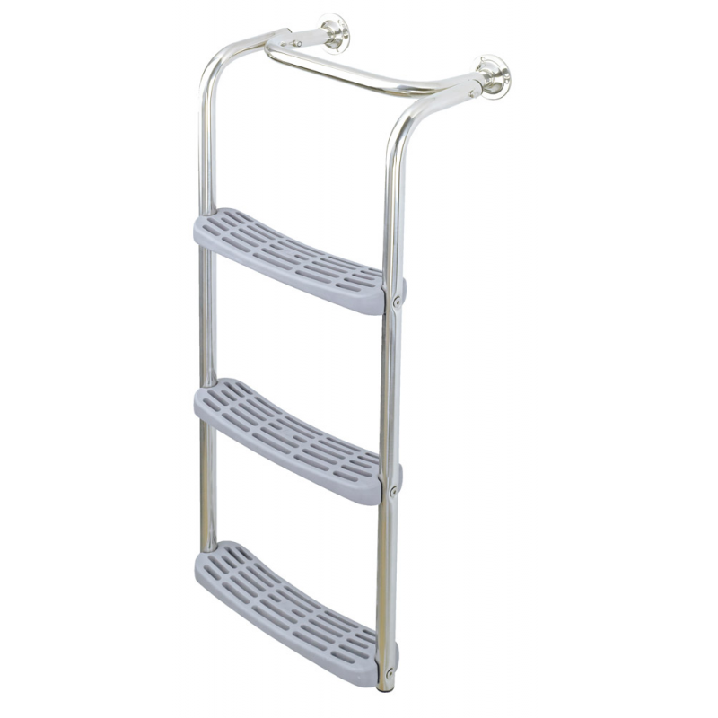 Plastimo Échelle Rabattable 4 Marches (1 Fixe + 3 Mobiles) 753x120mm