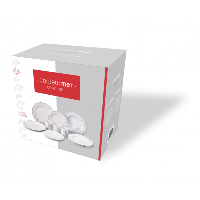 Plastimo Set di Stoviglie Coral Reef