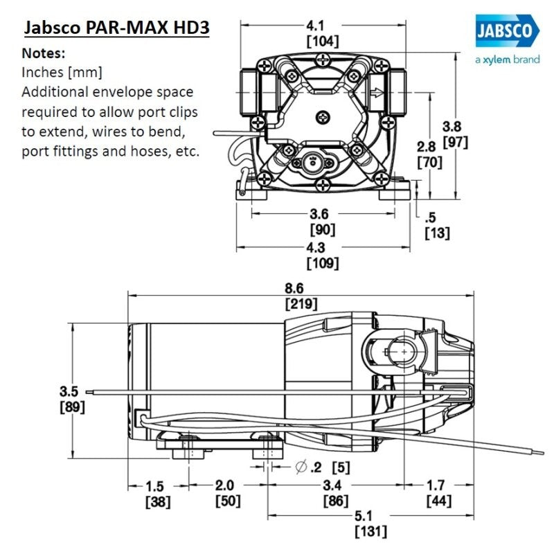 Jabsco Par Max HD3 12V 40PSI