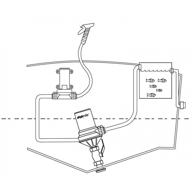 Rule 1600GPH 12V FDP Submersible Pump - OEM