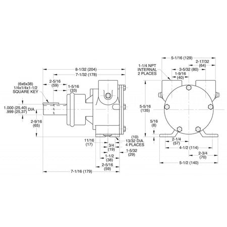 Jabsco Pompa In Bronzo 7420-0004