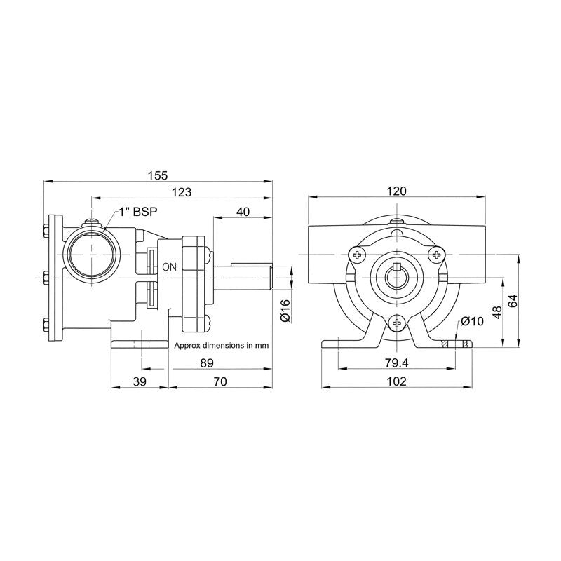 Jabsco Pompa In Bronzo 52080-2001