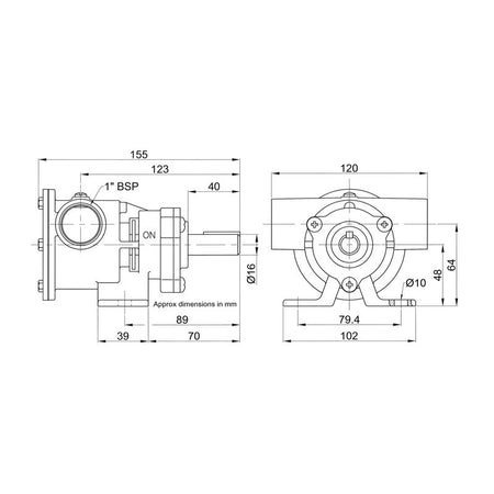 Jabsco Pompa In Bronzo 52080-2001