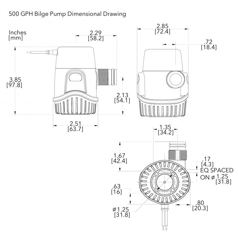 Rule 500 Bilgenpumpe 24v