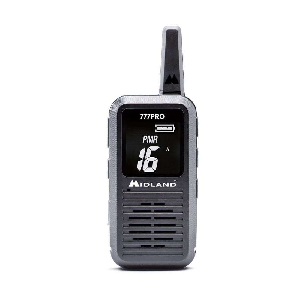Radio Midland 777 Pro, design compatto, display nero