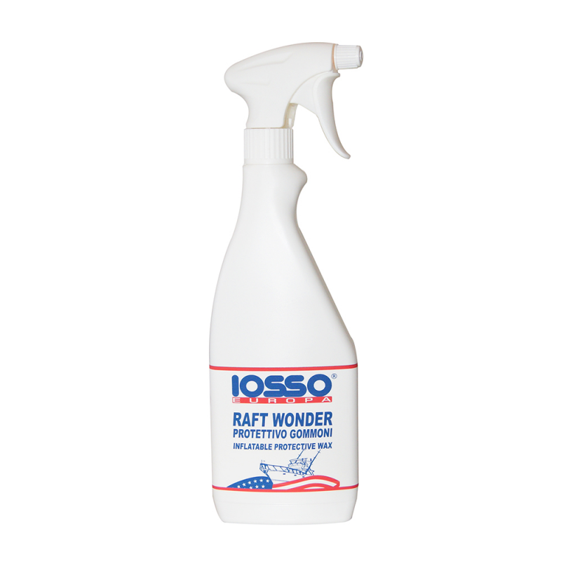 Iosso Raftwonder XRW cera protettiva idrorepellente spray per gommoni e tessuti vinilici 750ml