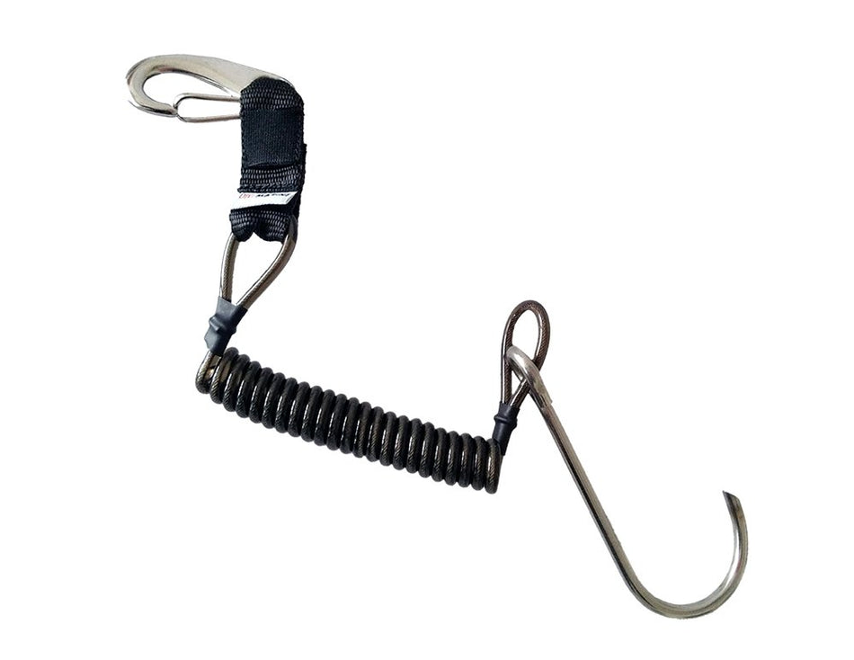 Divemarine Single Inox Reef Hook with Inox Spiral