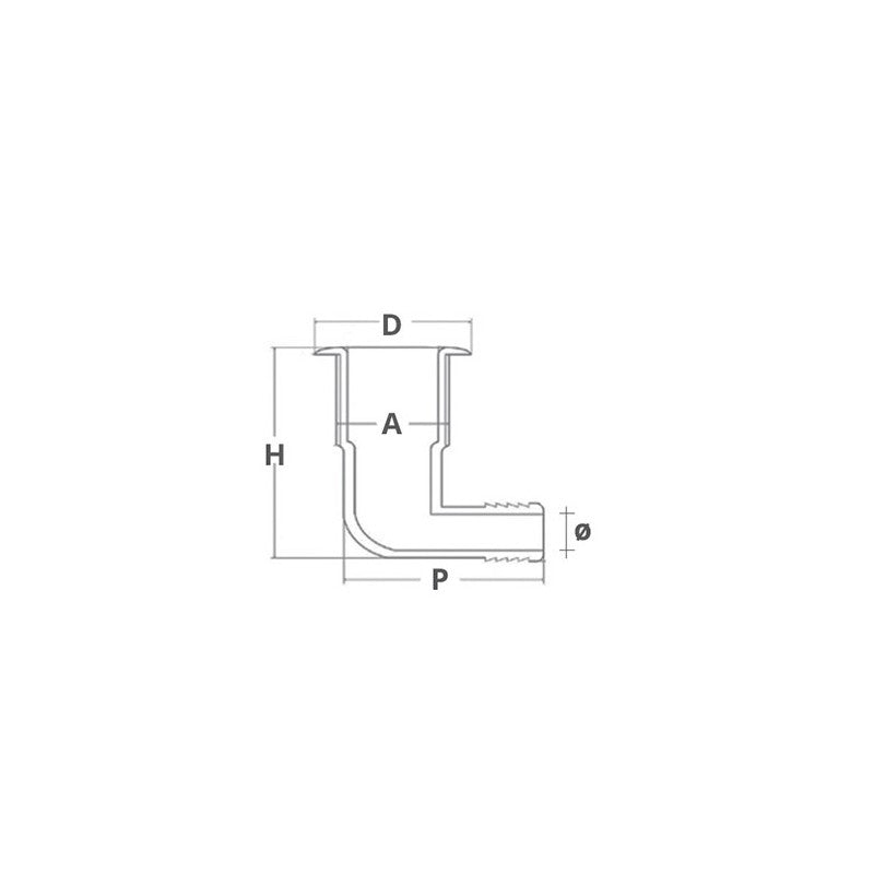 90° Elbow Skin Fitting