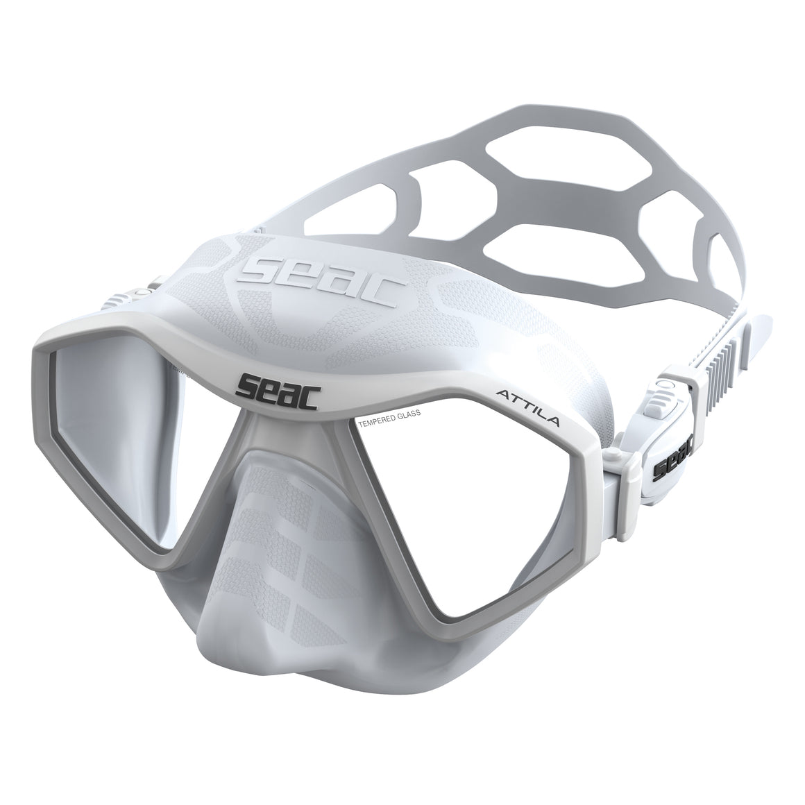 Seac Attila Antifog maschera apnea Bianco
