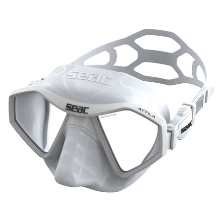Seac Attila Antifog maschera apnea Bianco