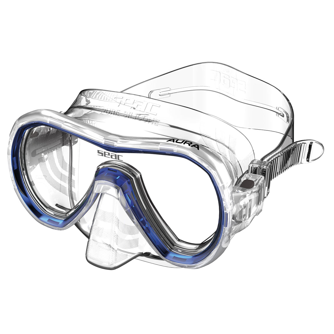 Seac Aura Antifog maschera snorkeling Blu