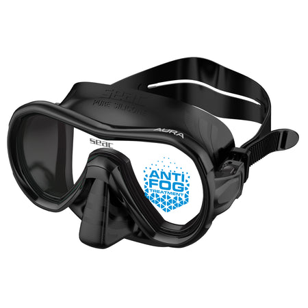 Seac Aura Antifog maschera snorkeling Nero