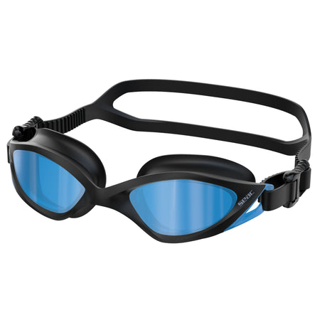 Seac Axion Antifog occhialini nuoto Nero lenti specchiate blu