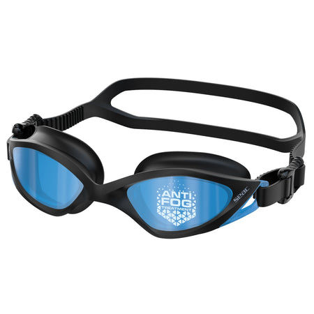 Seac Axion Antifog occhialini nuoto Nero lenti specchiate blu