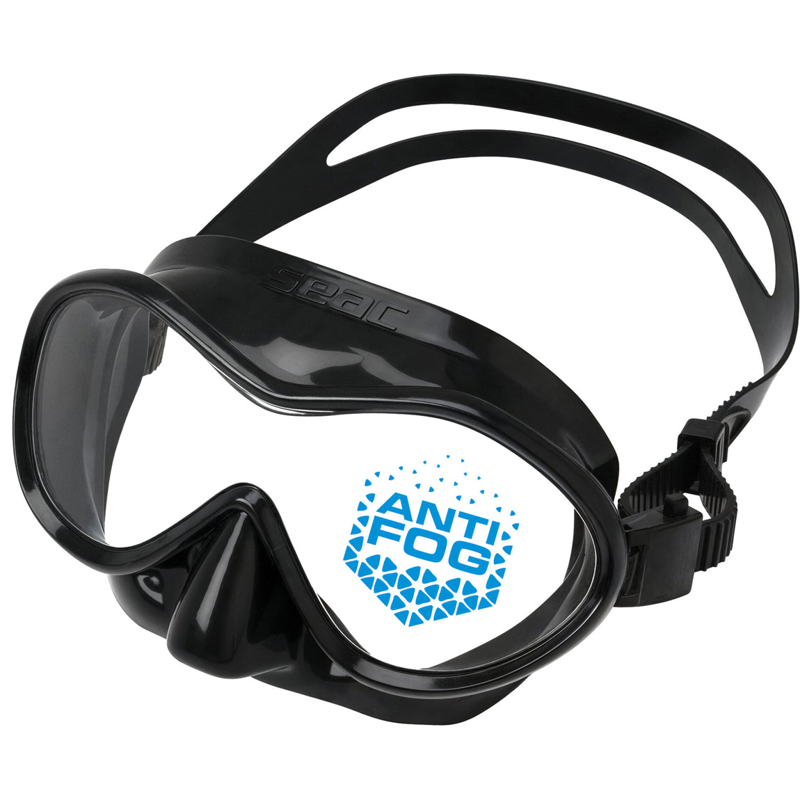 Seac Baia Antifog maschera snorkeling bambini Nero