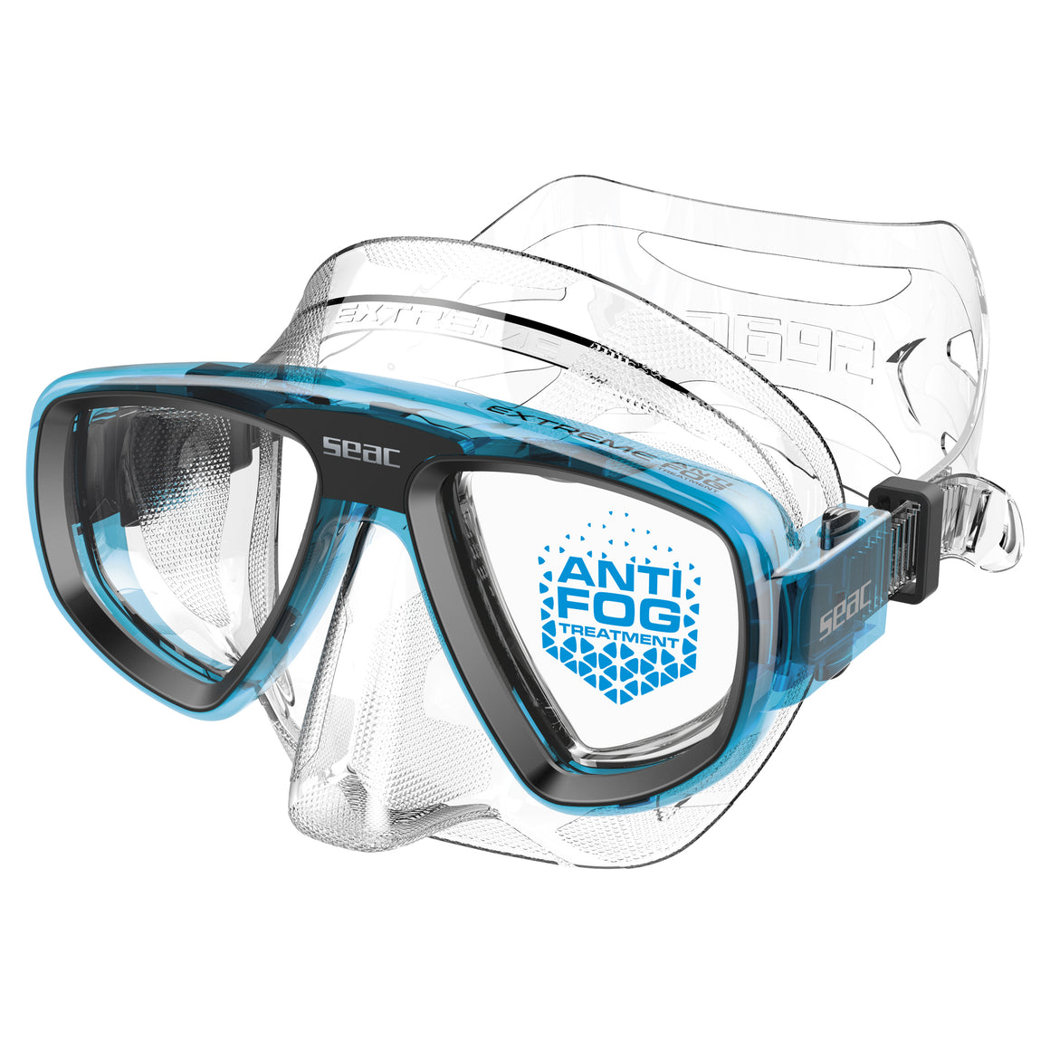 Seac Extreme Antifog maschera snorkeling e sub Acquamarina