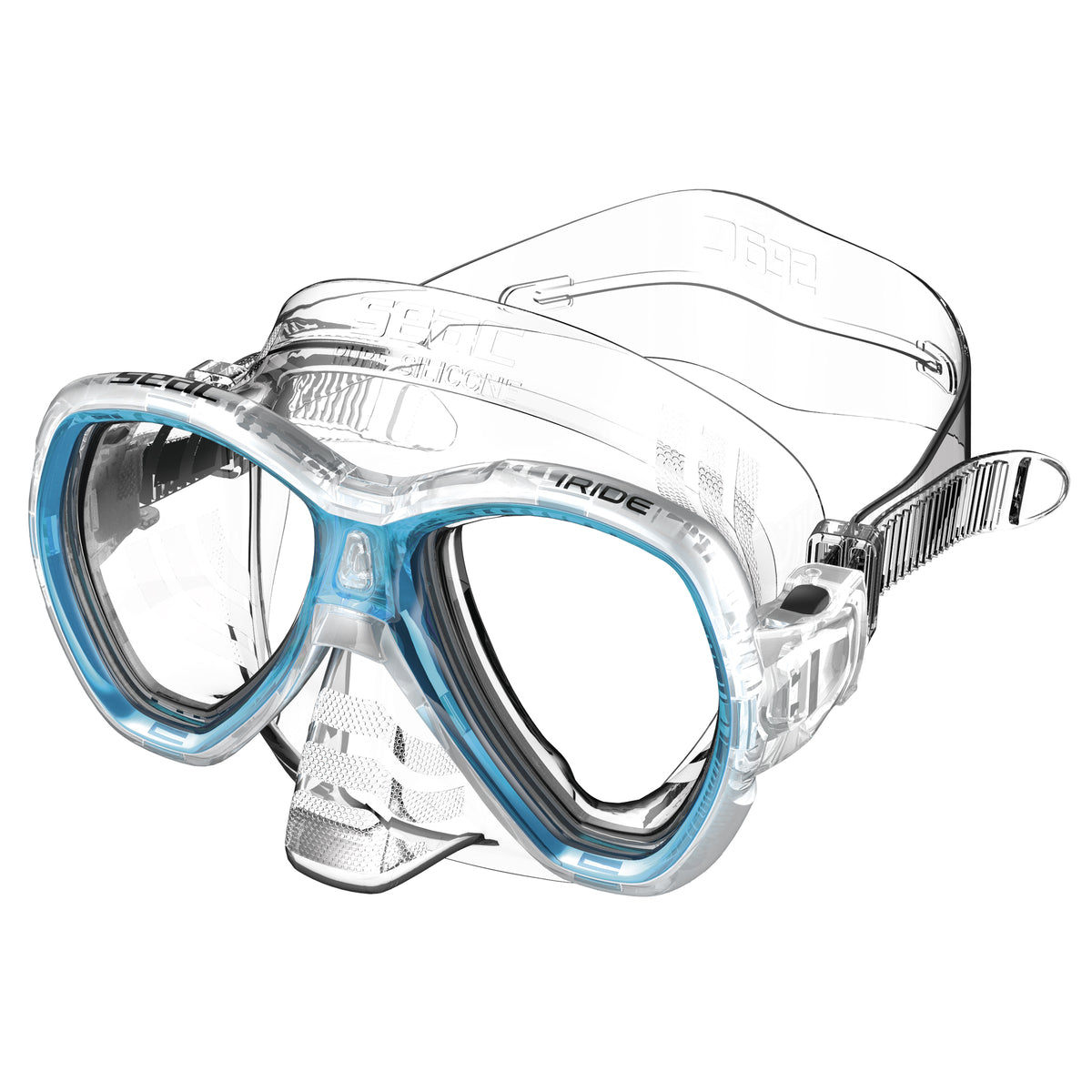 Seac Iride Antifog maschera snorkeling Acquamarina