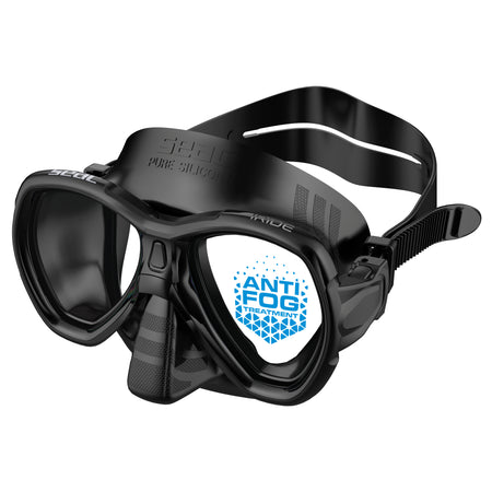 Seac Iride Antifog maschera snorkeling Nero