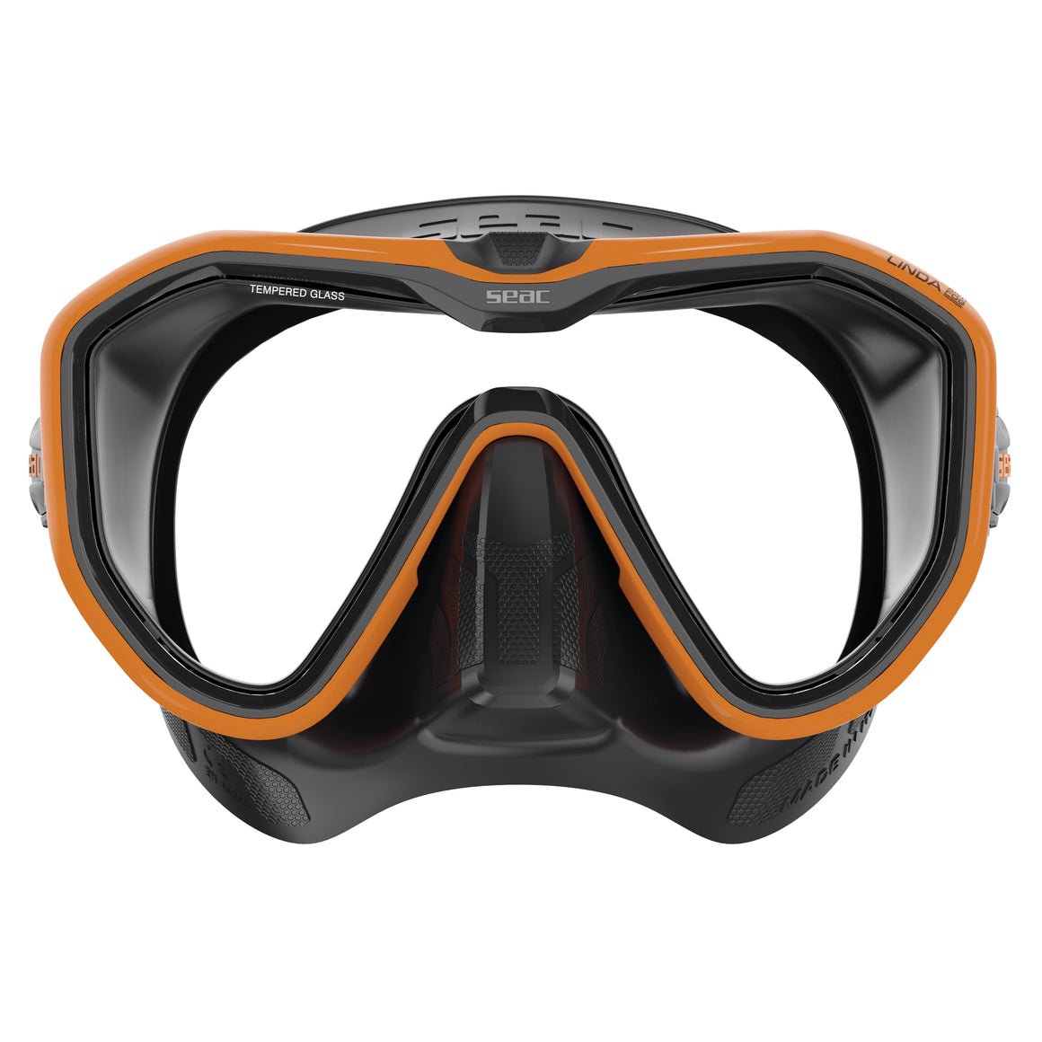 Seac Linda Antifog Arancio vista frontale