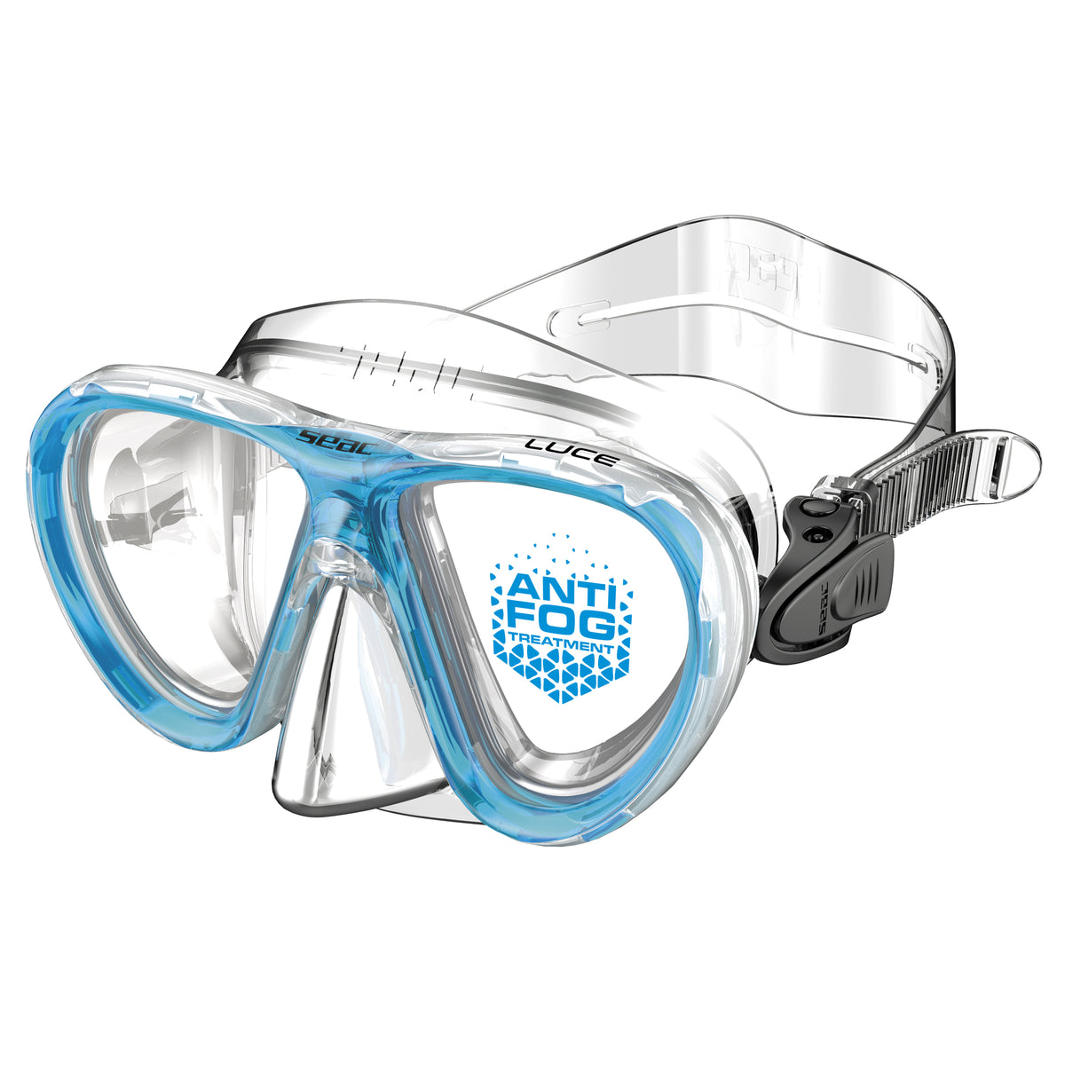 Seac Luce Antifog maschera snorkeling bambini Acquamarina